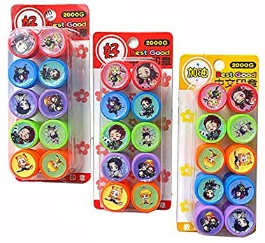 鬼滅の刃　スタンプセット　はんこ Amazon.co.jp: 【PANHUI】 for 鬼滅の刃 印鑑アニメ for 鬼滅の刃